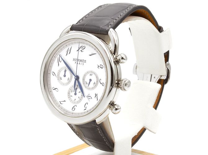 Hermès Orologio Arceau Chrono (modello AR4.910). Argento - vista 2
