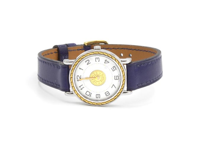 Sellier-Uhr von Hermès. Golden - Ansicht 3