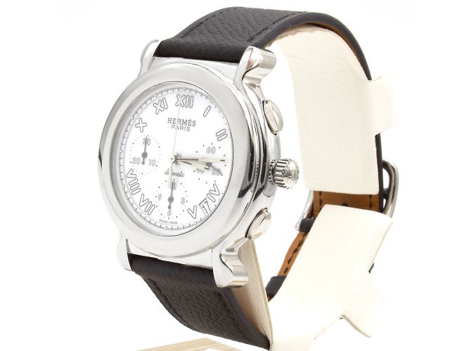 Bellissimo orologio Hermès Kepler (KP1.910). Argento - vista 2