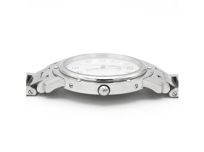 Relógio Hermès Clipper aço mostrador branco Prata - vista 4