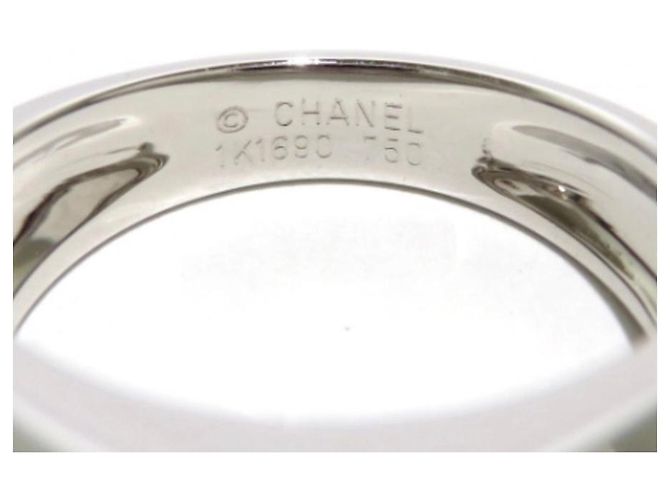 Chanel Ring aus 18K Weißgold mit Granat Größe 50 Silber - Ansicht 4