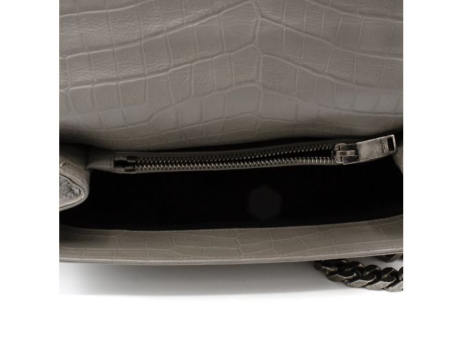 Borsa Collège Yves Saint Laurent Grigio - vista 3