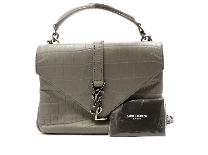 Borsa Collège Yves Saint Laurent Grigio - vista 6