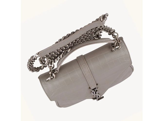 Borsa Collège Yves Saint Laurent Grigio - vista 7