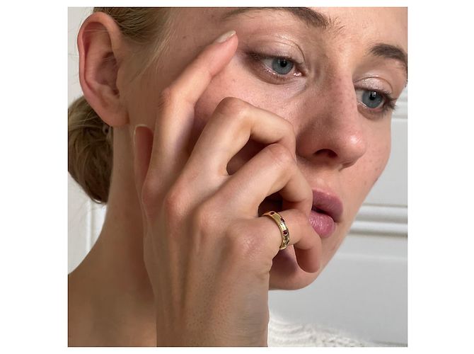 Tiffany & Co Etoile Rubis Ring aus 18K Gelbgold Größe 48 Golden - Ansicht 2