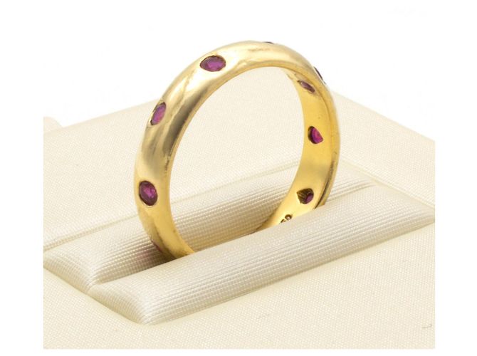 Tiffany & Co Etoile Rubis Ring aus 18K Gelbgold Größe 48 Golden - Ansicht 3
