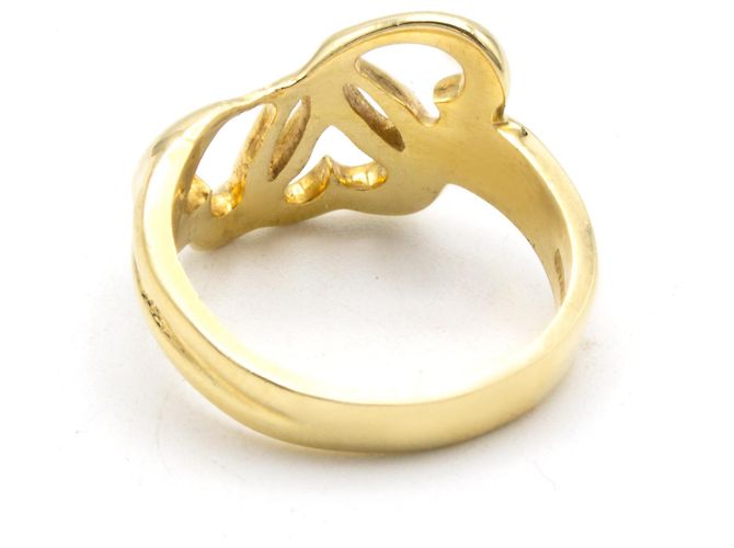 Tiffany & Co Triple Herz Ring 18k Gelbgold Größe 49 Golden - Ansicht 4