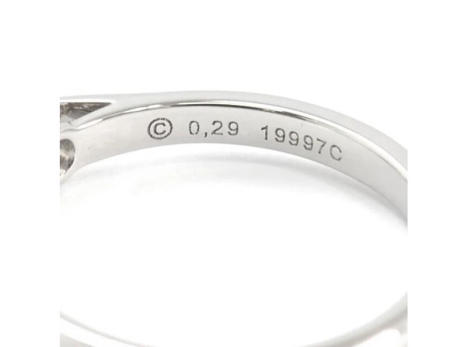 Cartier Solitaire 1895 Ring. Silber - Ansicht 4