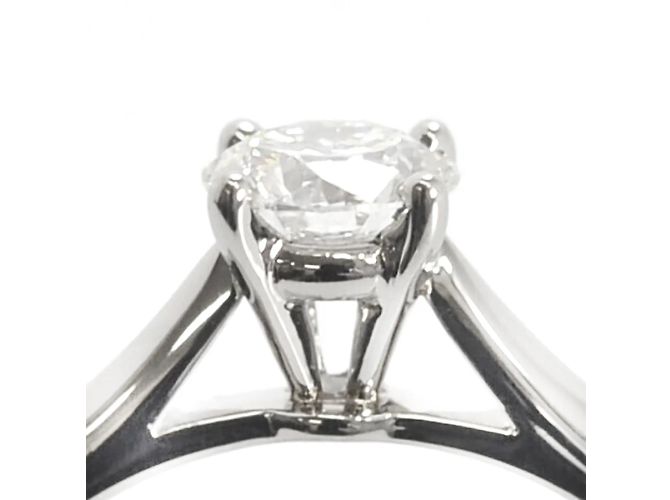 Cartier Solitaire 1895 Ring. Silber - Ansicht 5
