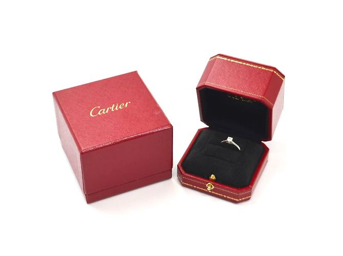 Cartier Solitaire 1895 Ring. Silber - Ansicht 6