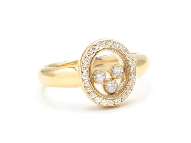 Anillo Chopard "Happy Diamonds". Dorado - vista 2