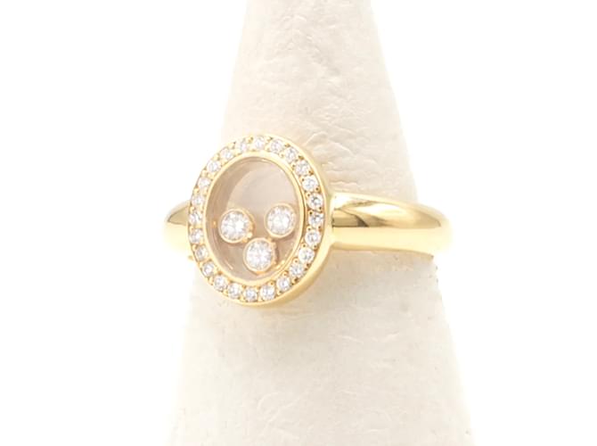 Anillo Chopard "Happy Diamonds". Dorado - vista 3