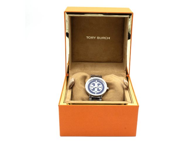 Relógio Tory Burch Reva em aço azul e prata - vista 3