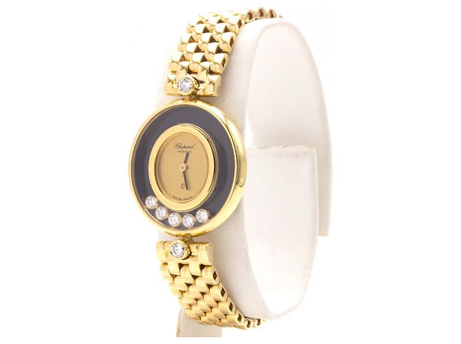 Chopard-Uhr, Happy Diamonds-Kollektion. Golden - Ansicht 2