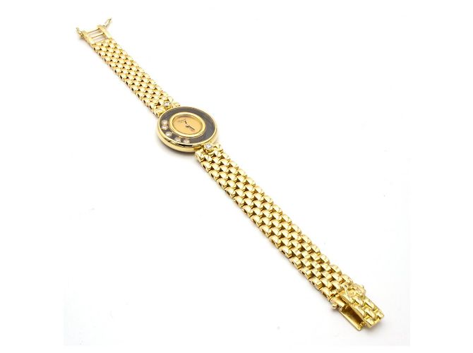 Chopard-Uhr, Happy Diamonds-Kollektion. Golden - Ansicht 4