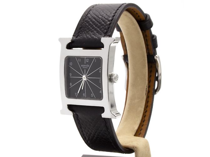 Hermès Heure H Uhr, Modell HH1.210. Schwarz - Ansicht 2