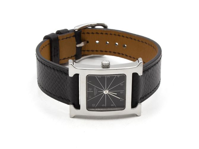 Hermès Heure H Uhr, Modell HH1.210. Schwarz - Ansicht 3
