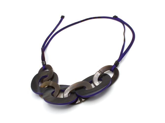 Collar Hermès Karamba de anillos de cuerno de búfalo Multicolor - vista 2
