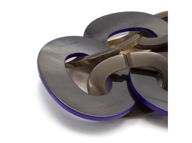 Collar Hermès Karamba de anillos de cuerno de búfalo Multicolor - vista 4