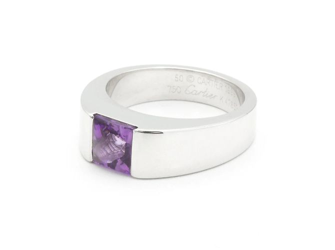 Cartier-Ring aus der Kollektion "Tank". Silber - Ansicht 2