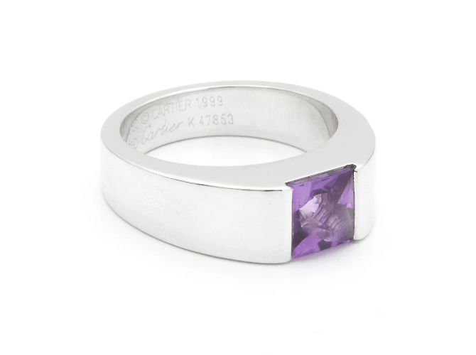 Cartier-Ring aus der Kollektion "Tank". Silber - Ansicht 3