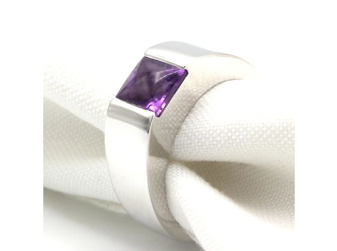 Cartier-Ring aus der Kollektion "Tank". Silber - Ansicht 4