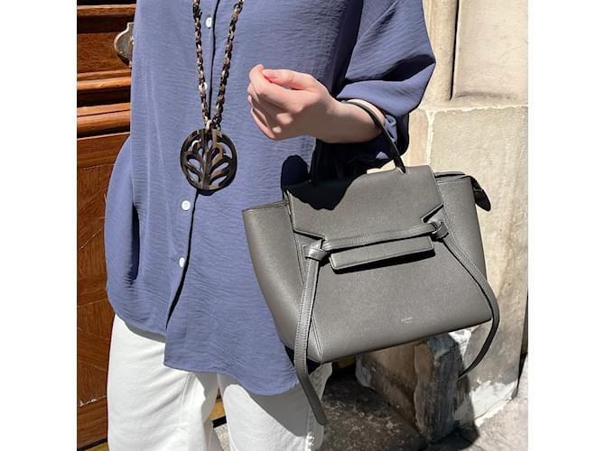 Belt Bag Céline Celine Gürteltasche Größe Micro. Grau - Ansicht 7