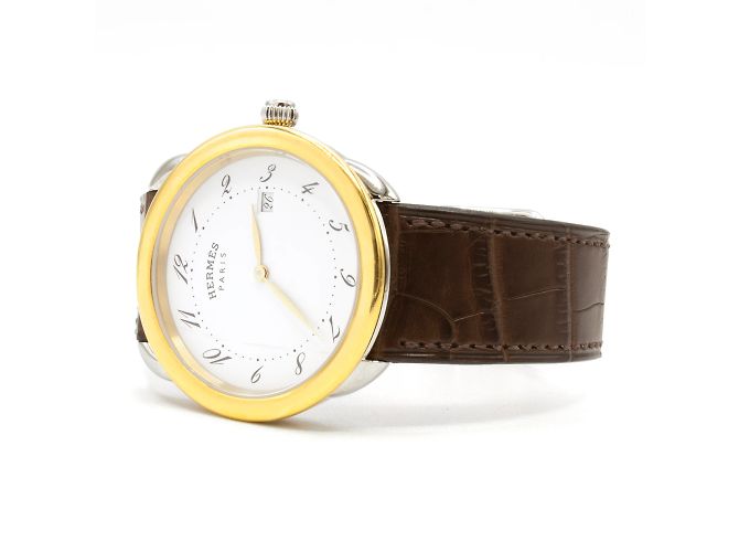 Hermès nova bateria, e entregue com um ano de garantia a partir da data da compra Dourado - vista 4