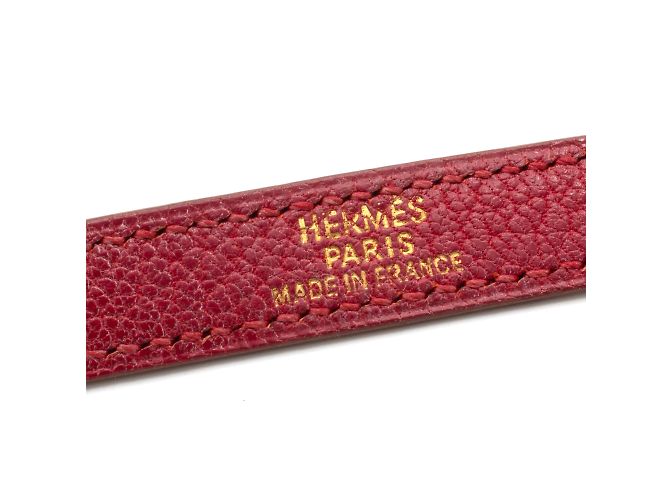 Hermoso brazalete Hermès Kelly Double Tour. Roja - vista 5