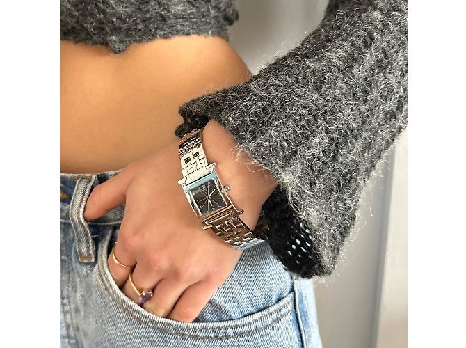 Hermès nova bateria e entregue com um ano de garantia a partir da data da compra Prata - vista 4
