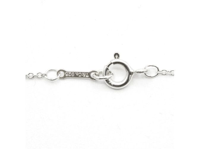Tiffany & Co Paloma Picasso Silberne Herzkrone mit Diamant Halskette - Ansicht 5