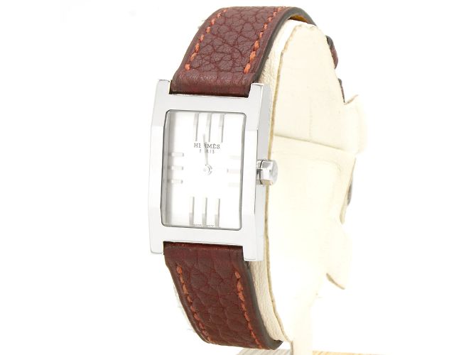 Relógio de pulso Hermès Tandem em aço Prata - vista 2