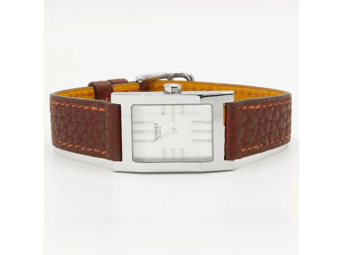 Relógio de pulso Hermès Tandem em aço Prata - vista 3