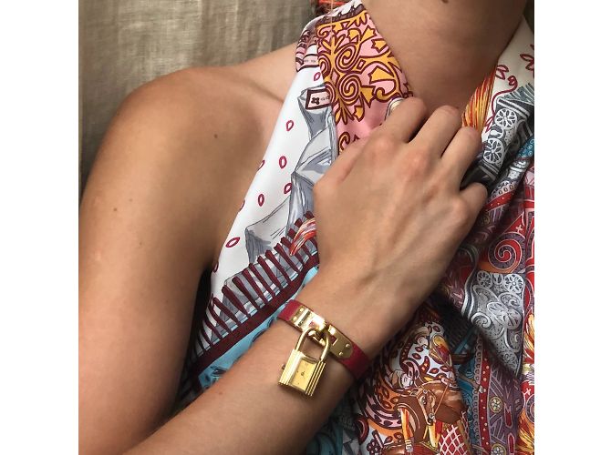 Kelly-Uhr von Hermès Golden - Ansicht 2