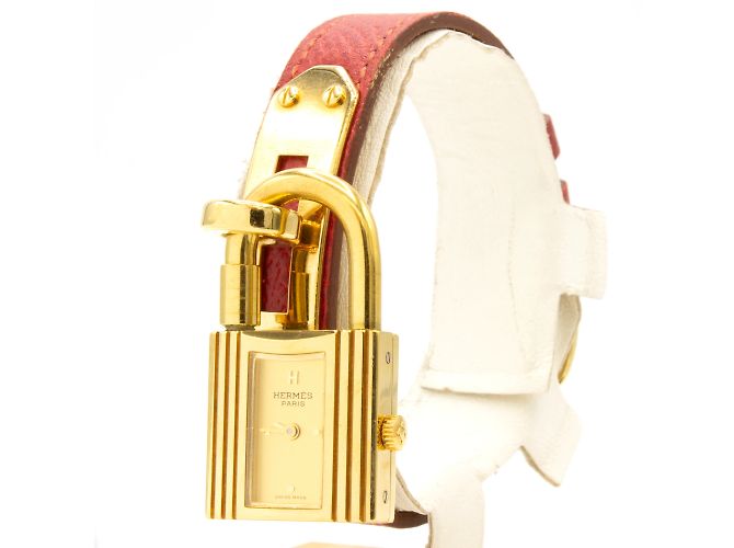 Kelly-Uhr von Hermès Golden - Ansicht 3