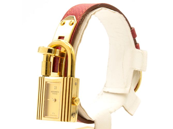 Kelly-Uhr von Hermès Golden - Ansicht 4