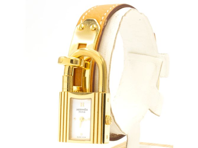 Kelly-Uhr von Hermès Golden - Ansicht 3