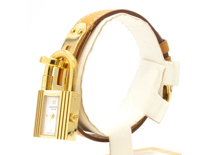 Kelly-Uhr von Hermès Golden - Ansicht 5