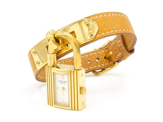 Kelly-Uhr von Hermès Golden - Ansicht 6