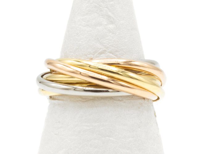 Anello Trinity Cartier in oro giallo D'oro - vista 4