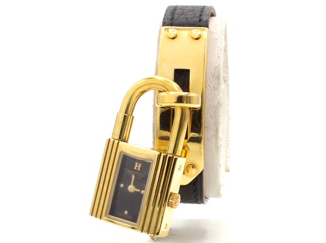 Kelly-Uhr von Hermès. Golden - Ansicht 2