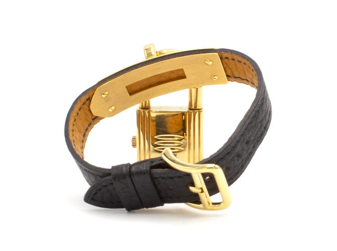 Kelly-Uhr von Hermès. Golden - Ansicht 3