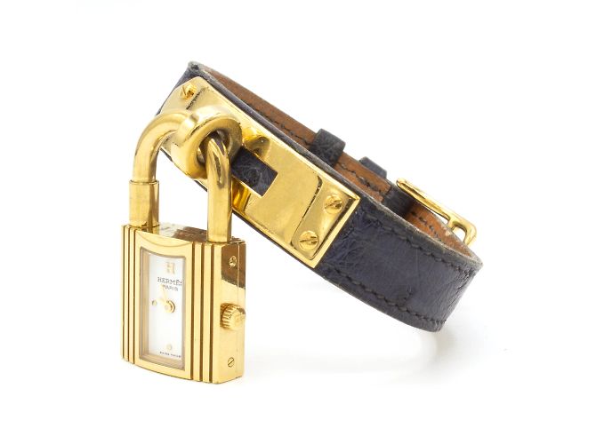 Kelly-Uhr von Hermès. Golden - Ansicht 2