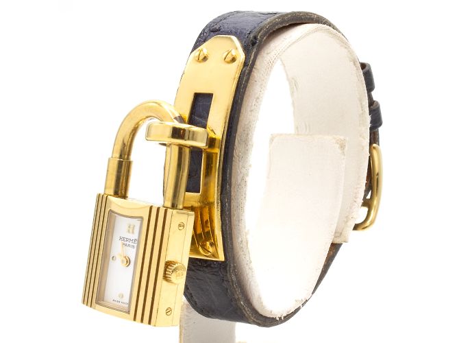 Kelly-Uhr von Hermès. Golden - Ansicht 3