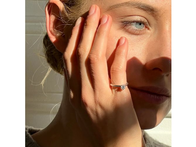 anillo de compromiso de Tiffany & Co. Plata - vista 5