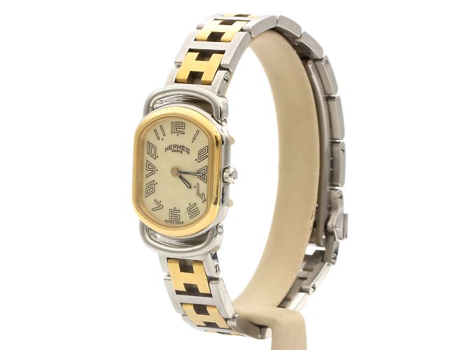 Hermès Rallye Uhr (RA1.220). Golden - Ansicht 2