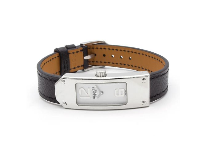 Hermès Kelly II Modell Uhr. Silber - Ansicht 4