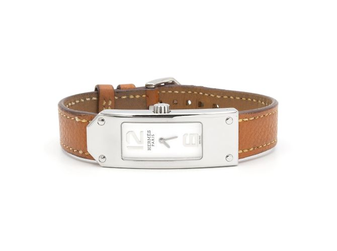 Hermès Kelly II Modell Uhr. Silber - Ansicht 3