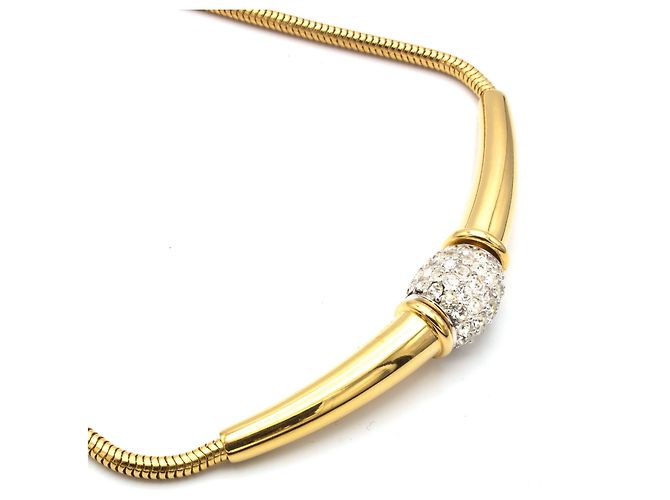 Collana Givenchy in metallo placcato oro con chiusura logo D'oro - vista 3