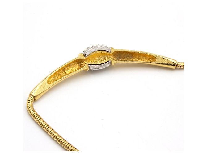 Collana Givenchy in metallo placcato oro con chiusura logo D'oro - vista 5
